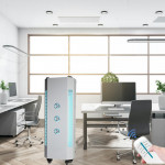 Lampa bactericida uvc 300w sterilizare aer prin ventilatie, portabila, telecomanda, 180mc/h