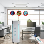 Lampa bactericida uvc 300w sterilizare aer prin ventilatie, portabila, telecomanda, 180mc/h