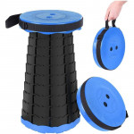 Scaun rotund pliabil, telescopic, maner pentru transport, pescuit si camping