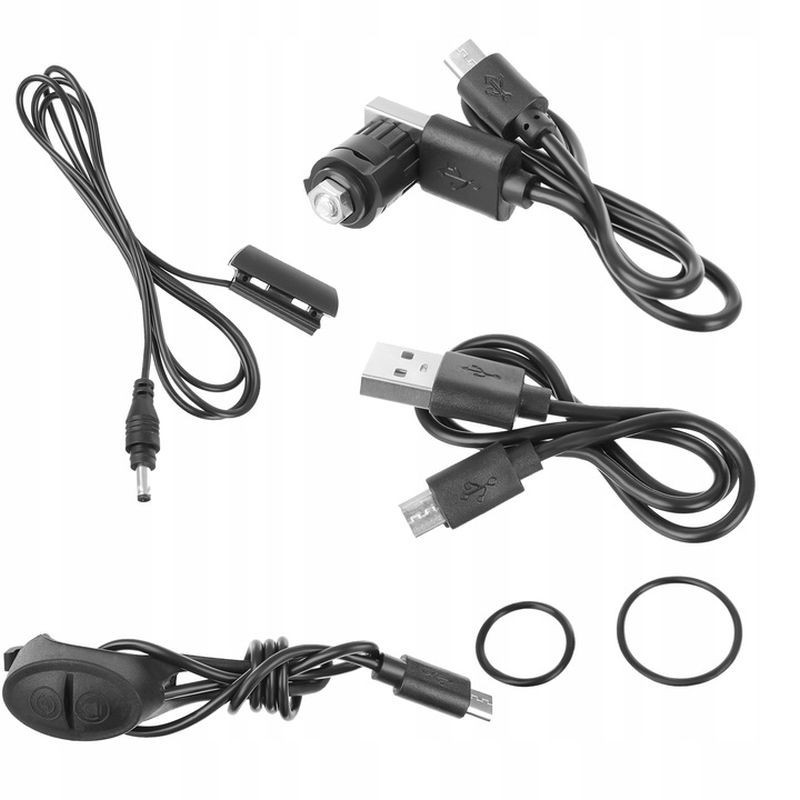 Set far si stop pentru bicicleta, lumina led, 4 moduri iluminare, microusb, ipx7,1500mah