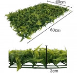 Gard artificial cu frunze verzi, panou 40x60 cm, decor sau mascare, suport grila pe