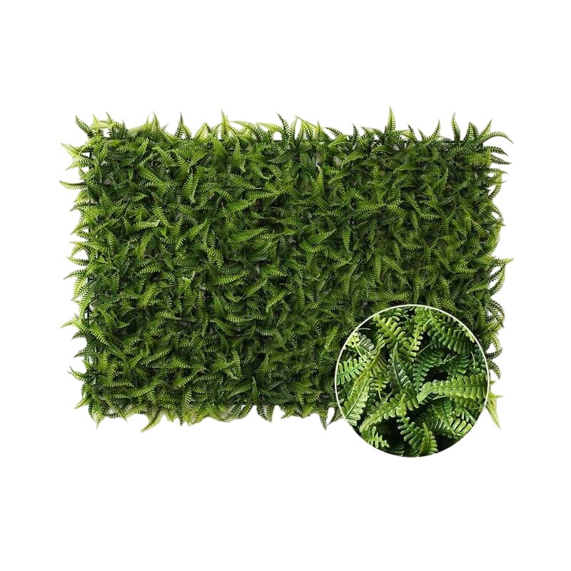 Gard artificial cu frunze verzi, panou 40x60 cm, decor sau mascare, suport grila pe