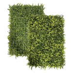 Gard artificial cu frunze verzi, panou 40x60 cm, decor sau mascare, suport grila pe