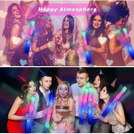 Bagheta foam stick cu led, accesoriu petrecere si festival, lungime 46 cm culoare albastru