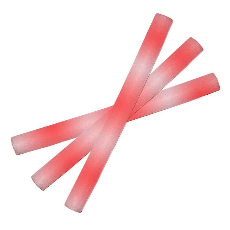 Bagheta foam stick cu led, accesoriu petrecere si festival, lungime 46 cm culoare rosu