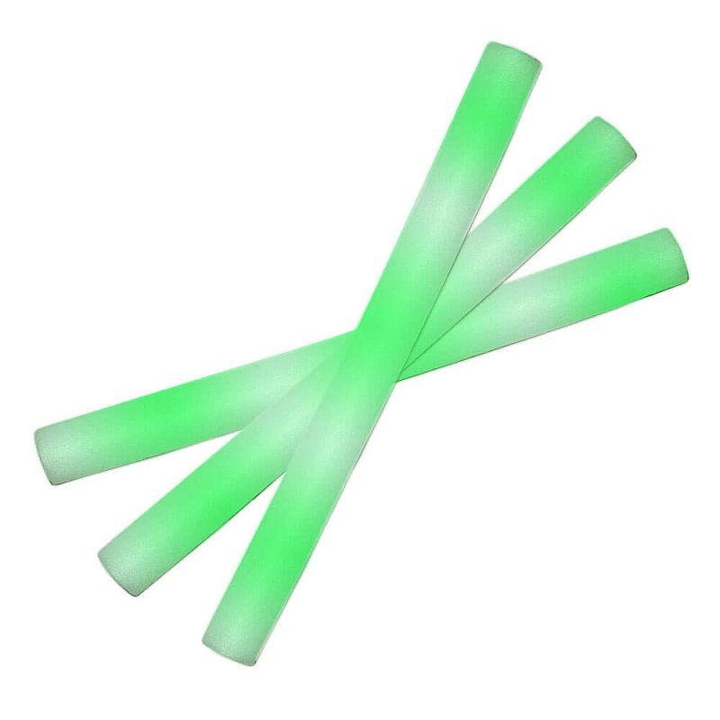 Bagheta foam stick cu led, accesoriu petrecere si festival, lungime 46 cm culoare verde