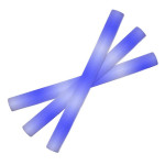 Bagheta foam stick cu led, accesoriu petrecere si festival, lungime 46 cm culoare albastru