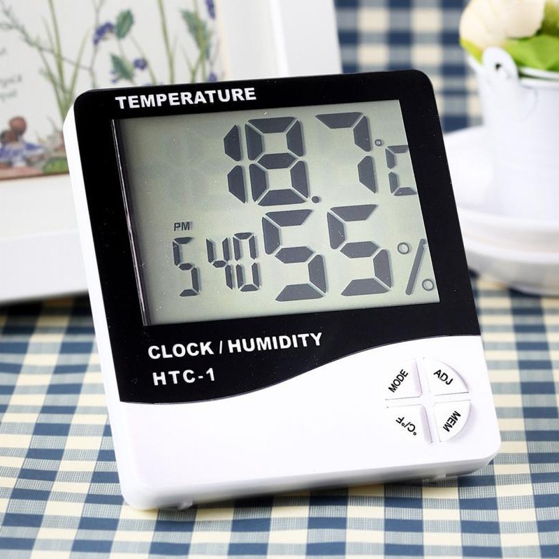 Statie meteo cu higrometru, ecran lcd, alarma, afisaj ora, data, calendar