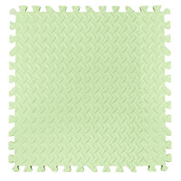 Covor puzzle xl, 60x60 cm, grosime 2 cm, spuma eva, 2 piese culoare verde