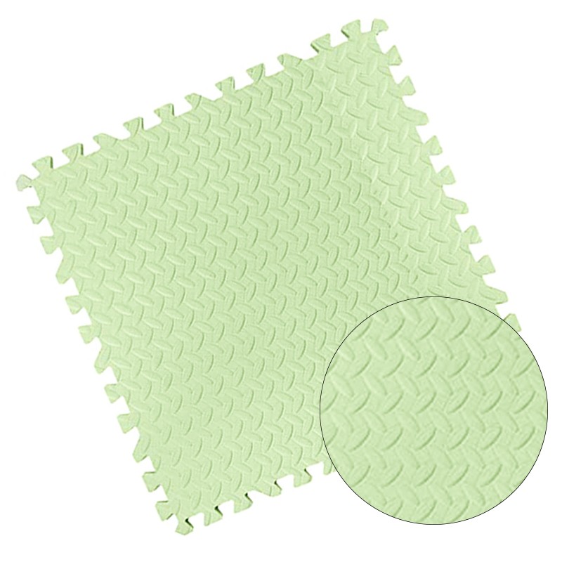 Covor puzzle xl, 60x60 cm, grosime 2 cm, spuma eva, 2 piese culoare verde