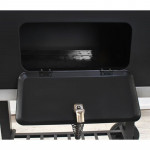 Gratar bbq pe carbune, capac rabatabil cu termometru, roti transport, 115x46x106 cm, grill 61.5x46x51 cm