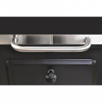 Gratar bbq pe carbune, capac rabatabil cu termometru, roti transport, 115x46x106 cm, grill 61.5x46x51 cm