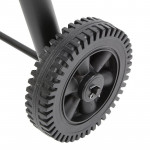 Gratar bbq pentru carbuni, 2 compartimente, grill si afumatoare, raft, horn, roti transport, termometru