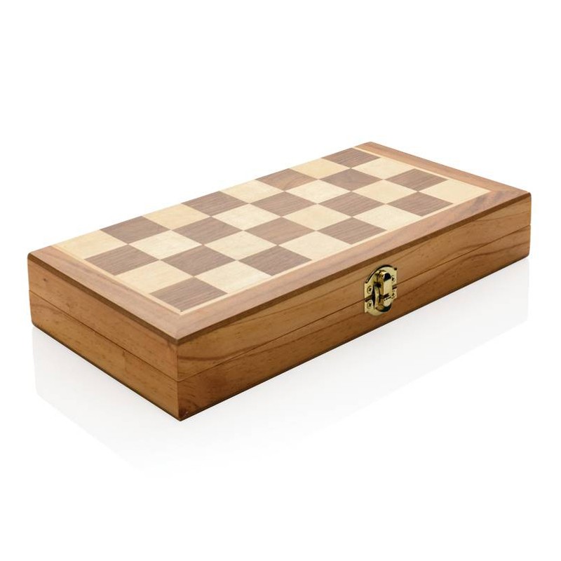 Joc de sah, 32 de piese, dimensiuni 29.5 x 29.5 x 3.5 cm, tabla din lemn