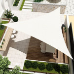 Copertina parasolar, protectie uv, multifunctionala, impermeabila, hdpe densitate 180g/mp, 4x4x4 m