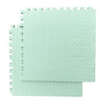 Covor puzzle xl, 60x60 cm, grosime 2 cm, spuma eva, 2 piese culoare verde