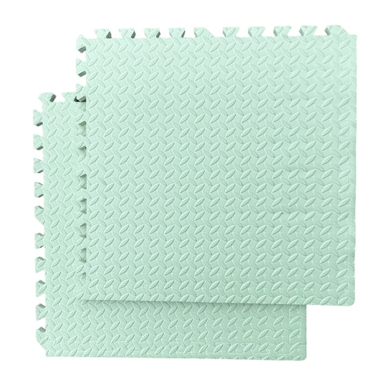 Covor puzzle xl, 60x60 cm, grosime 2 cm, spuma eva, 2 piese culoare verde