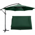 Umbrela de gradina, diametru 300 cm, manivela, reglabila, impermeabila, cadru otel, verde