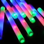 Bagheta foam stick cu led, accesoriu petrecere si festival, lungime 46 cm culoare albastru