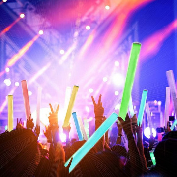 Bagheta foam stick cu led, accesoriu petrecere si festival, lungime 46 cm culoare multicolor