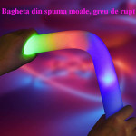 Bagheta foam stick cu led, accesoriu petrecere si festival, lungime 46 cm culoare albastru