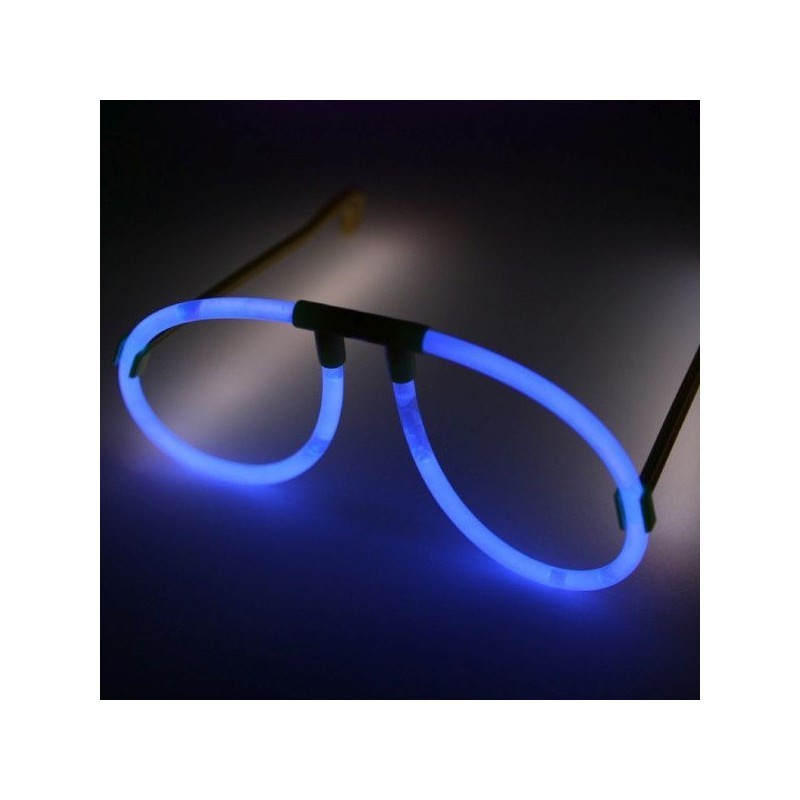 Ochelari luminescenti de petrecere, forma aviator, accesoriu neon, diverse culori culoare albastru