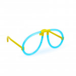 Ochelari luminescenti de petrecere, forma aviator, accesoriu neon, diverse culori culoare albastru