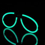 Ochelari luminescenti de petrecere, forma aviator, accesoriu neon, diverse culori culoare verde