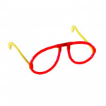 Ochelari luminescenti de petrecere, forma aviator, accesoriu neon, diverse culori culoare rosu