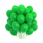 Set 100 baloane petrecere, material latex, forma ovala 30 cm culoare verde