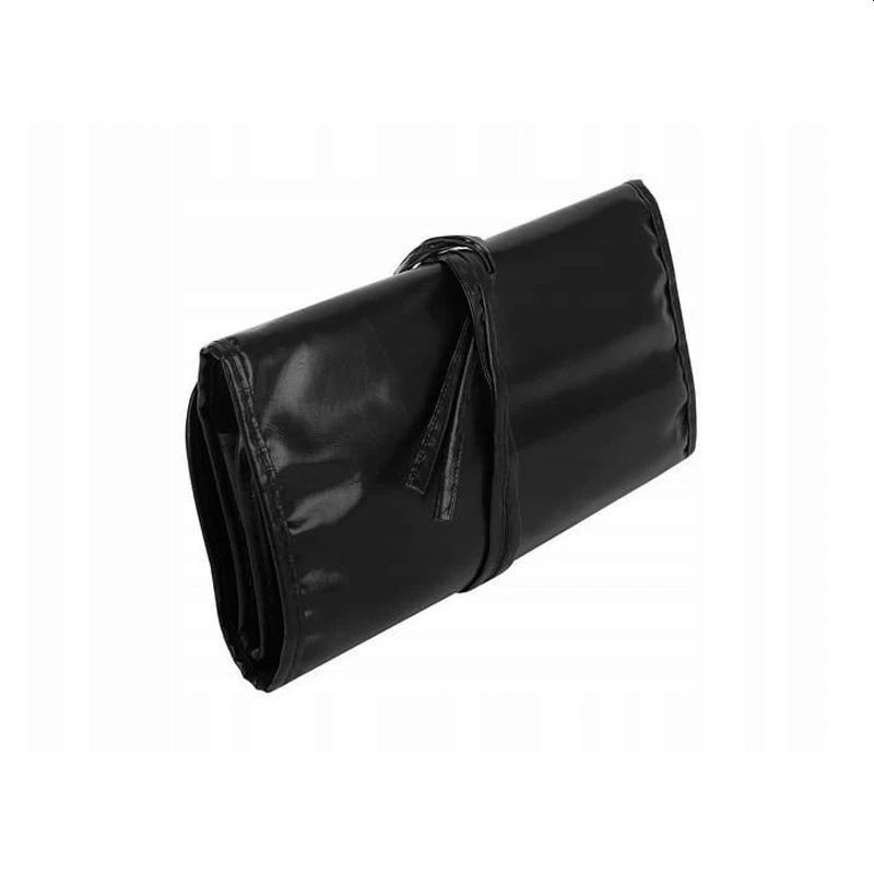 Set 24 pensule profesionale pentru make-up, par sintetic, husa piele ecologica, negru