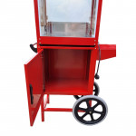 Masina pentru popcorn, 1600w, vas teflon 100 g, 200-230 grade celsius, roti deplasare