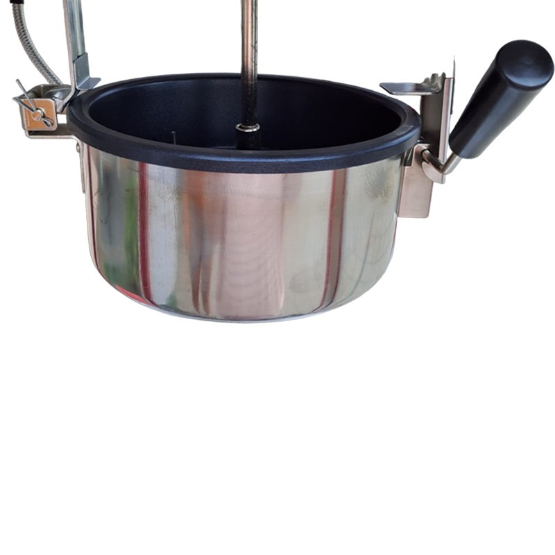 Masina pentru popcorn, 1600w, vas teflon 100 g, 200-230 grade celsius, roti deplasare