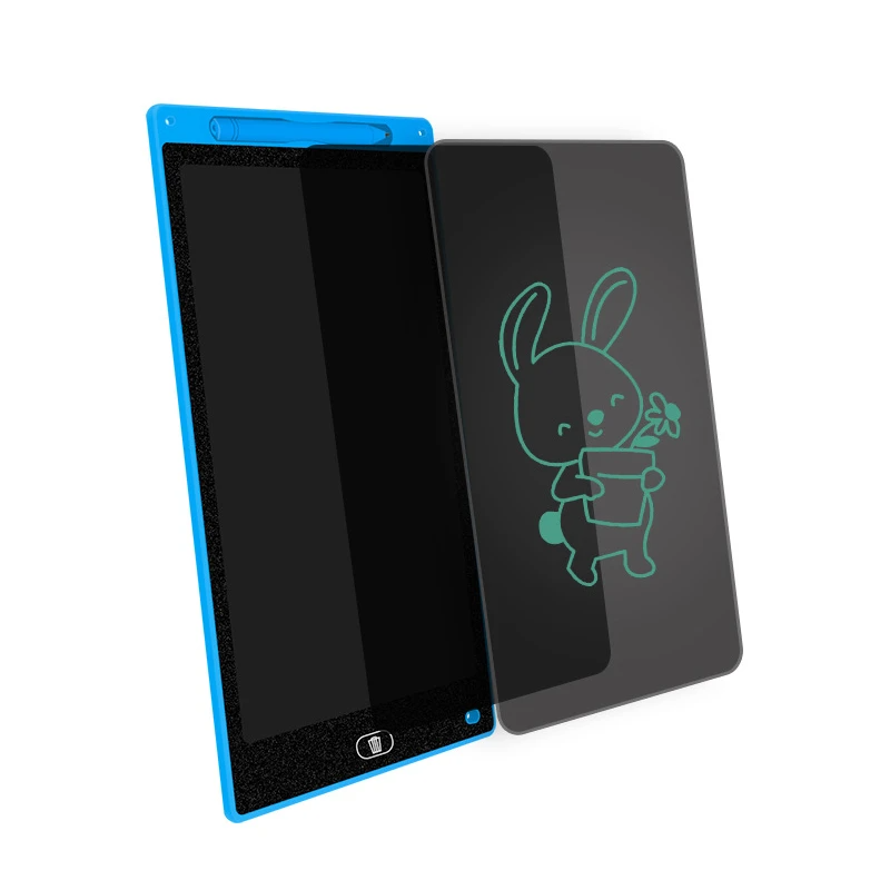 Tableta led grafica pentru scris si desenat, creion stylus, buton stergere automata, 8.5 inch, albastru