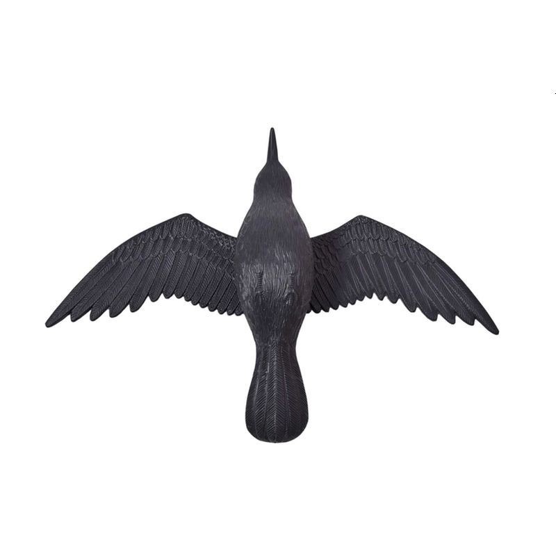 Sperietoare pasari, figurina corb, orificii de suspendare, 41x56x11 cm