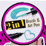 Kit pentru pictat si decorat unghiile, 7 markere, lampa, alimentare baterii, multicolor, 6+