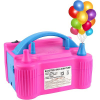 Pompa electrica umflat baloane, 2 orificii umflare simultana, mod automat/manual, putere 600w