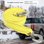 Franghie universala, tractare auto, suspendare hamac, lungime 3 m, capacitate tragere 3 tone, 2 carlige prindere