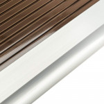 Copertina fixa policarbonata, protectie uv, 100 x 200 cm, maro