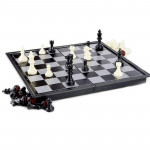 Sah magnetic, joc interactiv cu 32 piese, tabla de joc 32x32 cm