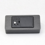 Ceas digital led, ora, data, temperatura, alarma, alimentare duala, mdf