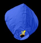 Lampioane zburatoare clasice colorate culoare albastru