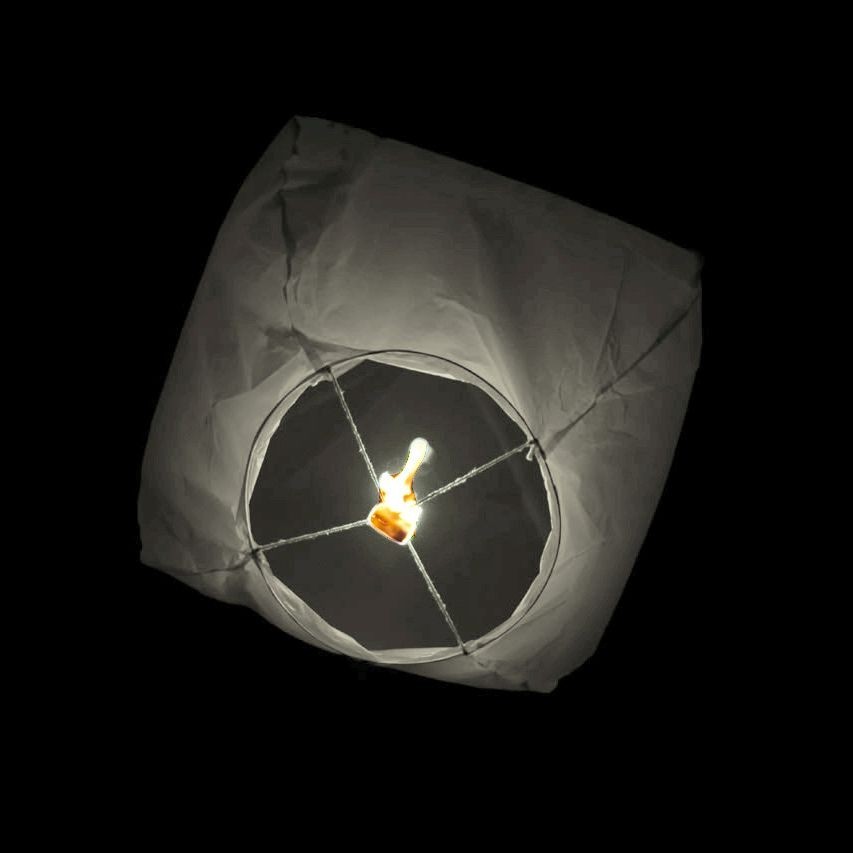 Lampioane zburatoare clasice colorate culoare alb