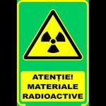 Semn fosforescent pericol radioactiv, a4