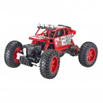 Masina cu telecomanda tip off-road, roti cu suspensii, scara 1:18, 2.4ghz, reincarcabila, rosie