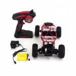 Masina cu telecomanda tip off-road, roti cu suspensii, scara 1:18, 2.4ghz, reincarcabila, rosie