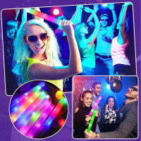Bagheta foam stick cu led multiple culori, 6 functii iluminare, lungime 40 cm