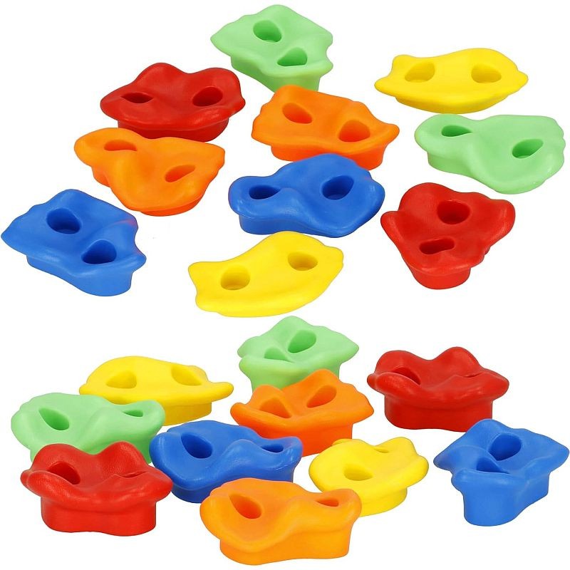 Joc alpinism, set 10 pietre pentru catarat, diferite forme colorate, accesorii montare incluse