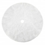 Fusta covor blanita alba pentru brad de craciun, diametru 120 cm, pufoasa, aspect zapada