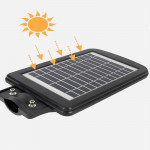 Lampa stradala led cu incarcare solara, senzor miscare, 40w, timer, 3 moduri, telecomanda